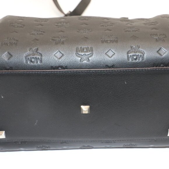 MCM Calfskin Ottomar Monogram Essential Boston Bag - Picture 7 of 15